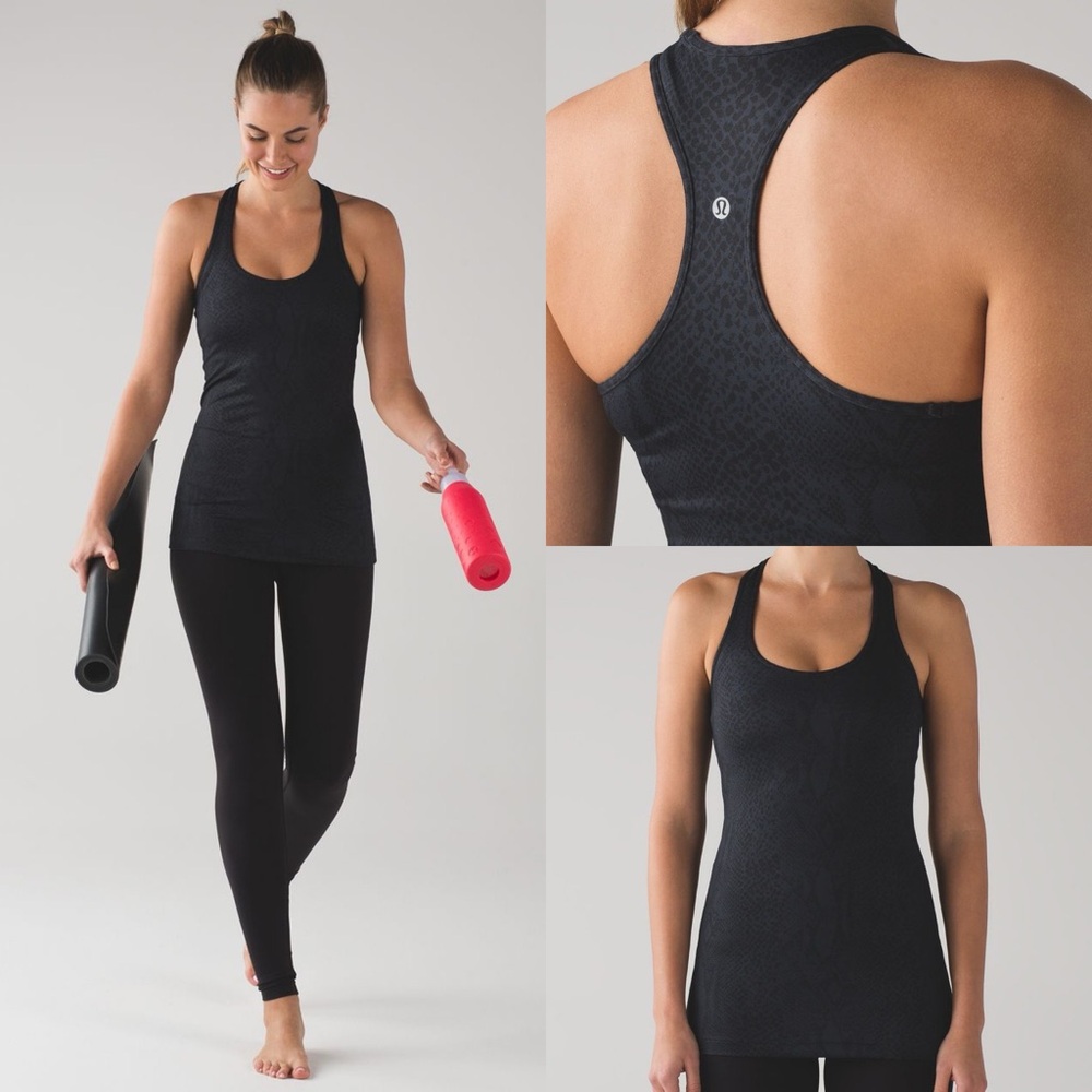 Lululemon Cool Racerback
Desert Snake Deep Coal Black Size 8